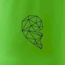 Párový motív srdca geometrie - ONA