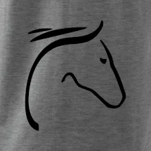 Kôň - hlava silueta