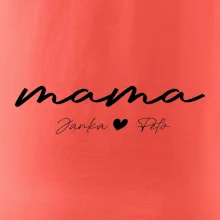Mama - tričko menami deti písacie