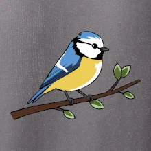 Sýkorka modrinka na vetve