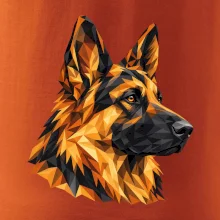 Německý ovčák - geometrická hlava