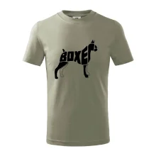 Boxer nápis v tele