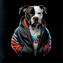 Staford v mikině Staford v mikině