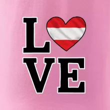 Love Rakúska vlajka