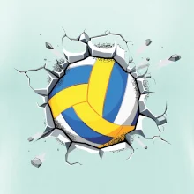 Volejbal lopta v triku Volejbal lopta v triku