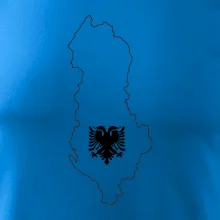 Albánsko obrys mapa