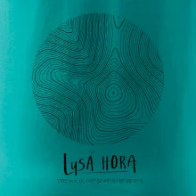 Lysá hora - vrstevnice v kruhu