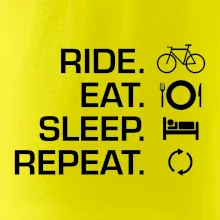 Ride Eat Sleep Repeat bicykel