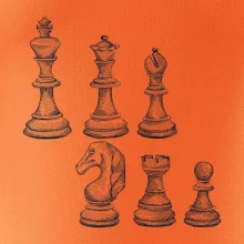 Šachové figúrky kreslené