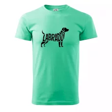 Labrador nápis v tele Labrador nápis v tele