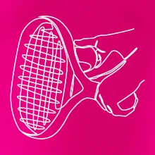 Tenisová raketa jedným ťahom