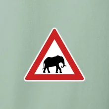 Dopravná značka - Pozor slon