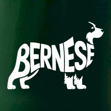 Bernese Mountain Dog nápis v tele