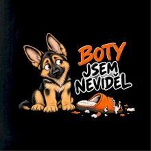 Boty jsem neviděl - štěně vlčáka