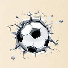 Futbalová lopta v triku