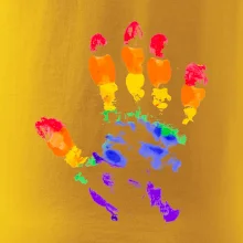 LGBT hand print