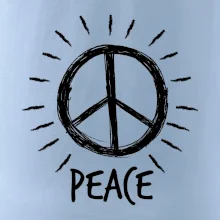 Peace symbol čiernobiely