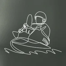 Kajak na vode jedným ťahom