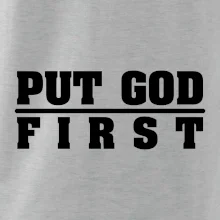 Put God first hrubý nápis