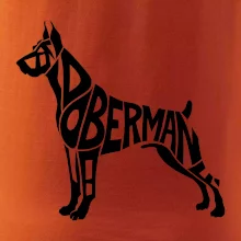 Doberman - nápis v tele