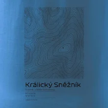 Králický Sněžník - vrstevnice v obdĺžniku