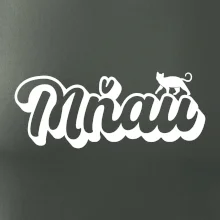 Mňau nápis Mňau nápis