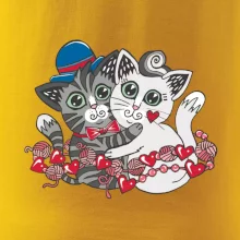 Mačky v objatí (Pecka design)