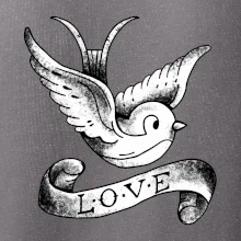 Love holubica - kreslená