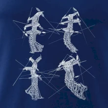 Skrútený stožiar vysokého vedenia