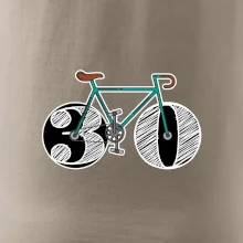 Narodeniny 30 rokov na bicykli