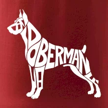 Doberman - nápis v tele