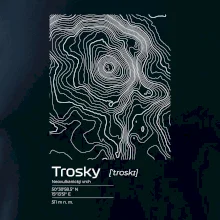 Trosky - vrstevnice v obdĺžniku