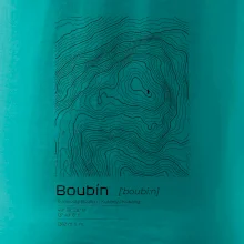 Boubín - vrstevnice v obdĺžniku