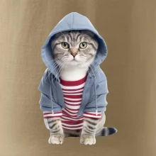 Mačka v pruhovanom triku