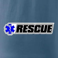 Záchranár rescue kríž modrý