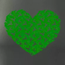 Vianočné jelene v srdci