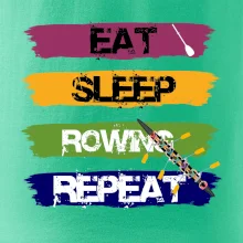 Eat sleep rowing repeat farebné Eat sleep rowing repeat farebné