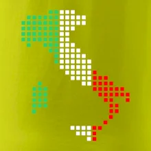 Taliansko obrys vlajka