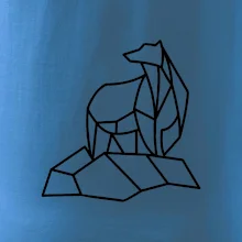 Geometria ľadový medveď na ľade