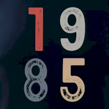 Vintage číslica 1985