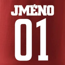 Futbalový dres - vlastné meno a číslo