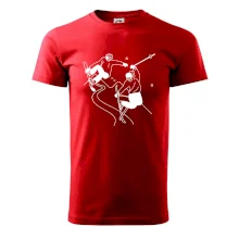 Lyžovanie - kreslené obrázok Lyžovanie - kreslené obrázok