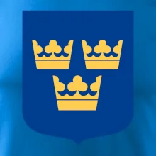 Švédsky znak tri korunky na prsník