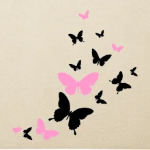 Motýle ružovo čierni Motýle ružovo čierni