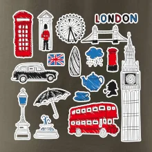 Velká Británie - kreslené ikonky