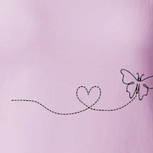 Dráha letu motýľa - srdce