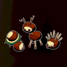 Gaštanové zvieratká - v rade