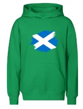 Škótska vlajka kreslená štetcom