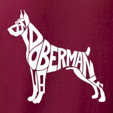 Doberman - nápis v tele