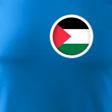 Palestína vlajka prsník